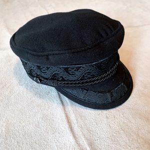 BLACK LACK OF COLOR EMBROIDERED FISHERMAN’S CAP !!